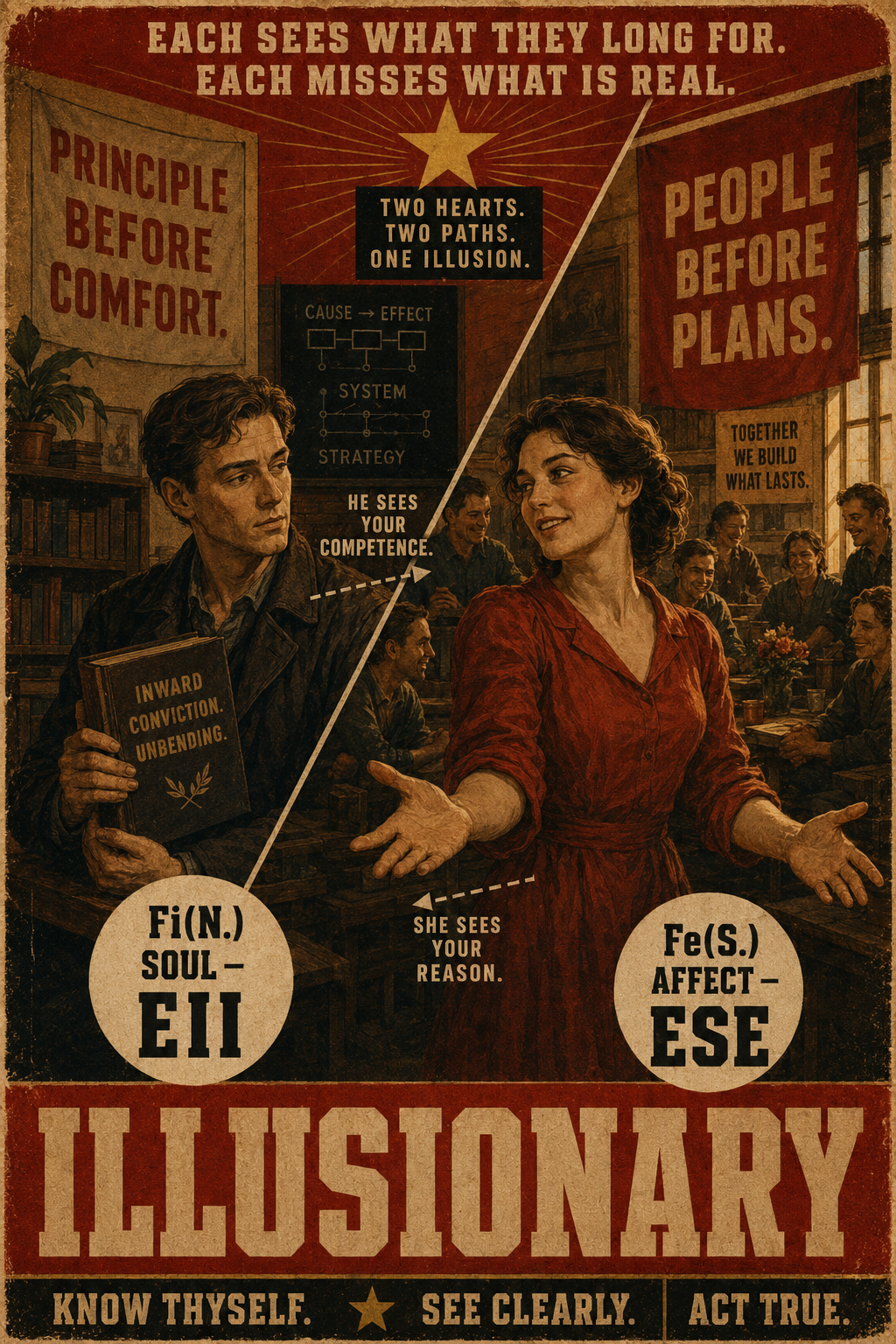 Illusionary relation illustration for EII and ESE