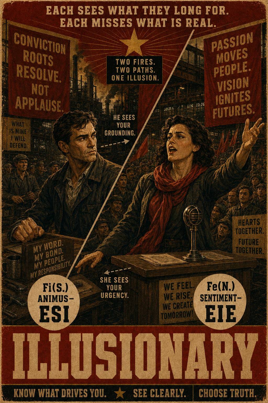 Illusionary relation illustration for ESI and EIE