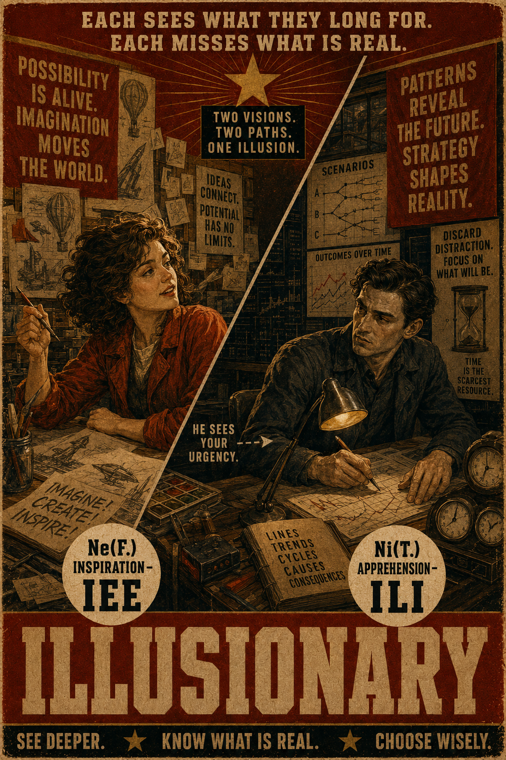 Illusionary relation illustration for IEE and ILI