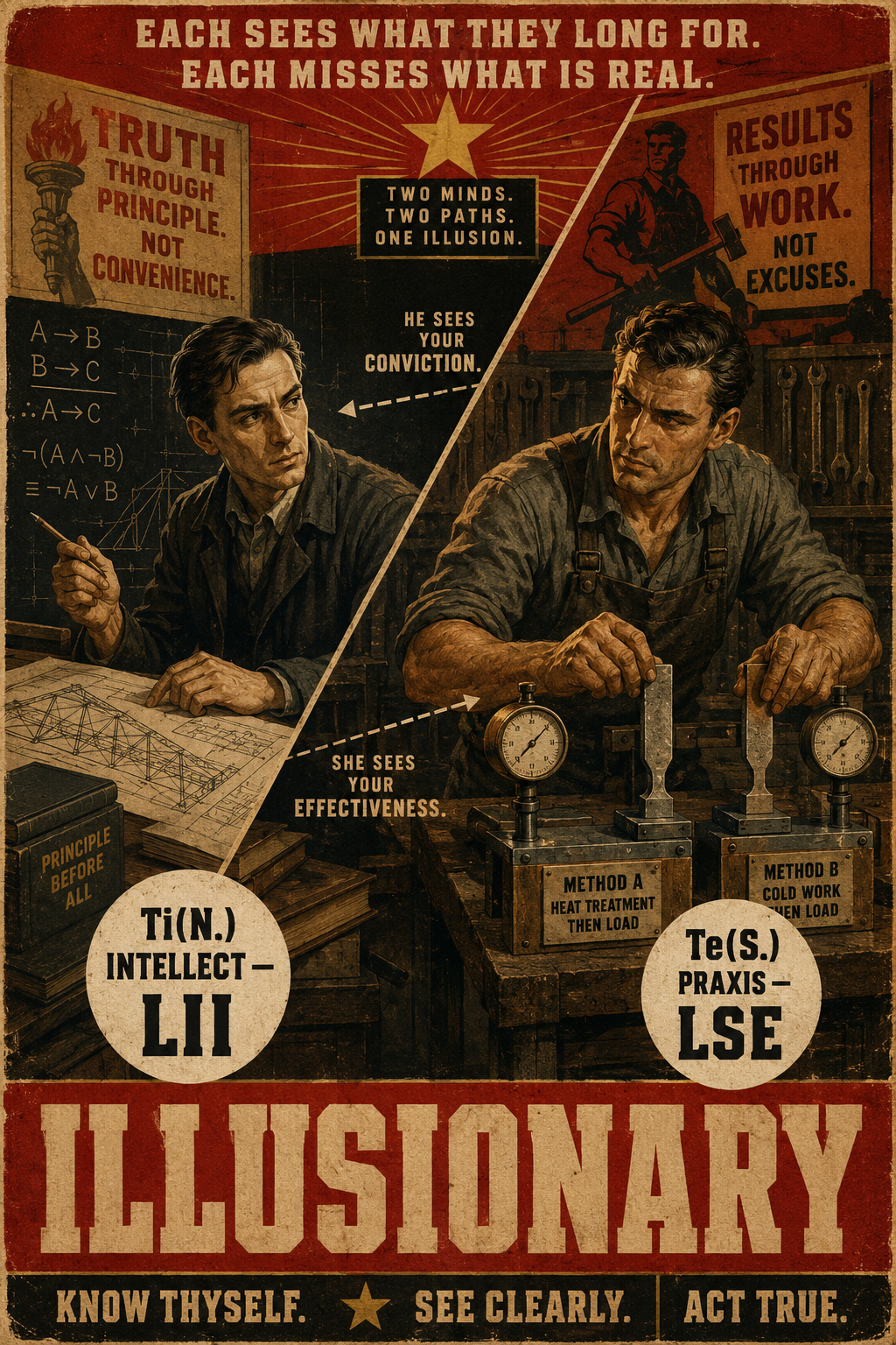 Illusionary relation illustration for LII and LSE