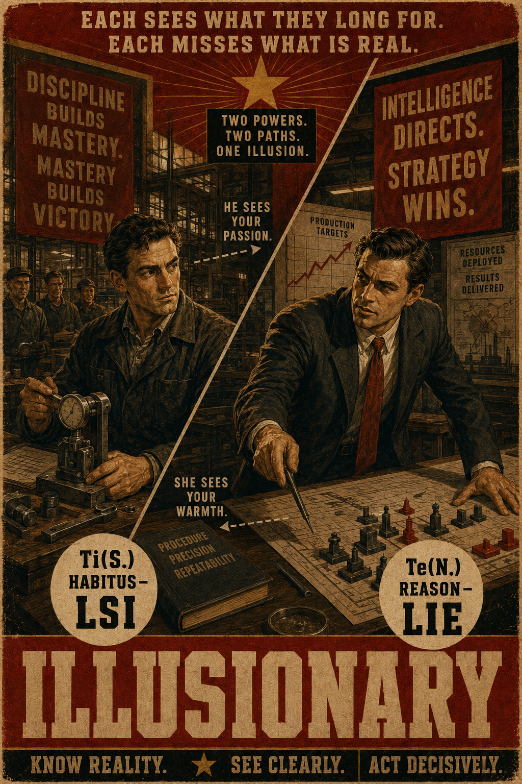 Illusionary relation illustration for LIE and LSI