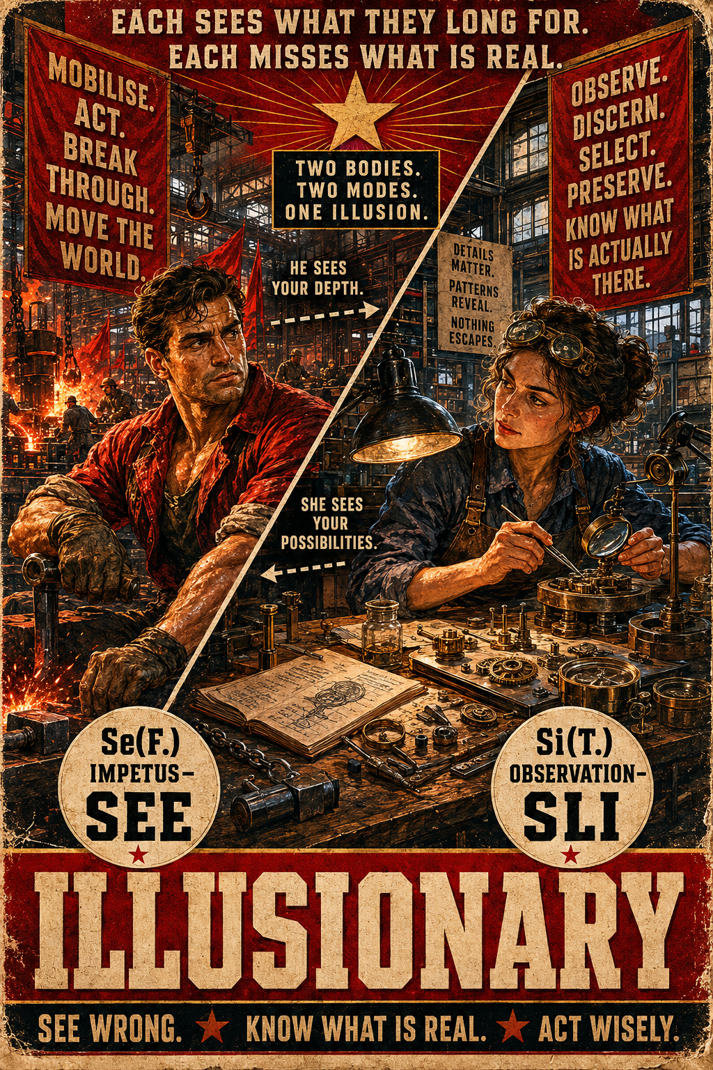 Illusionary relation illustration for SEE and SLI