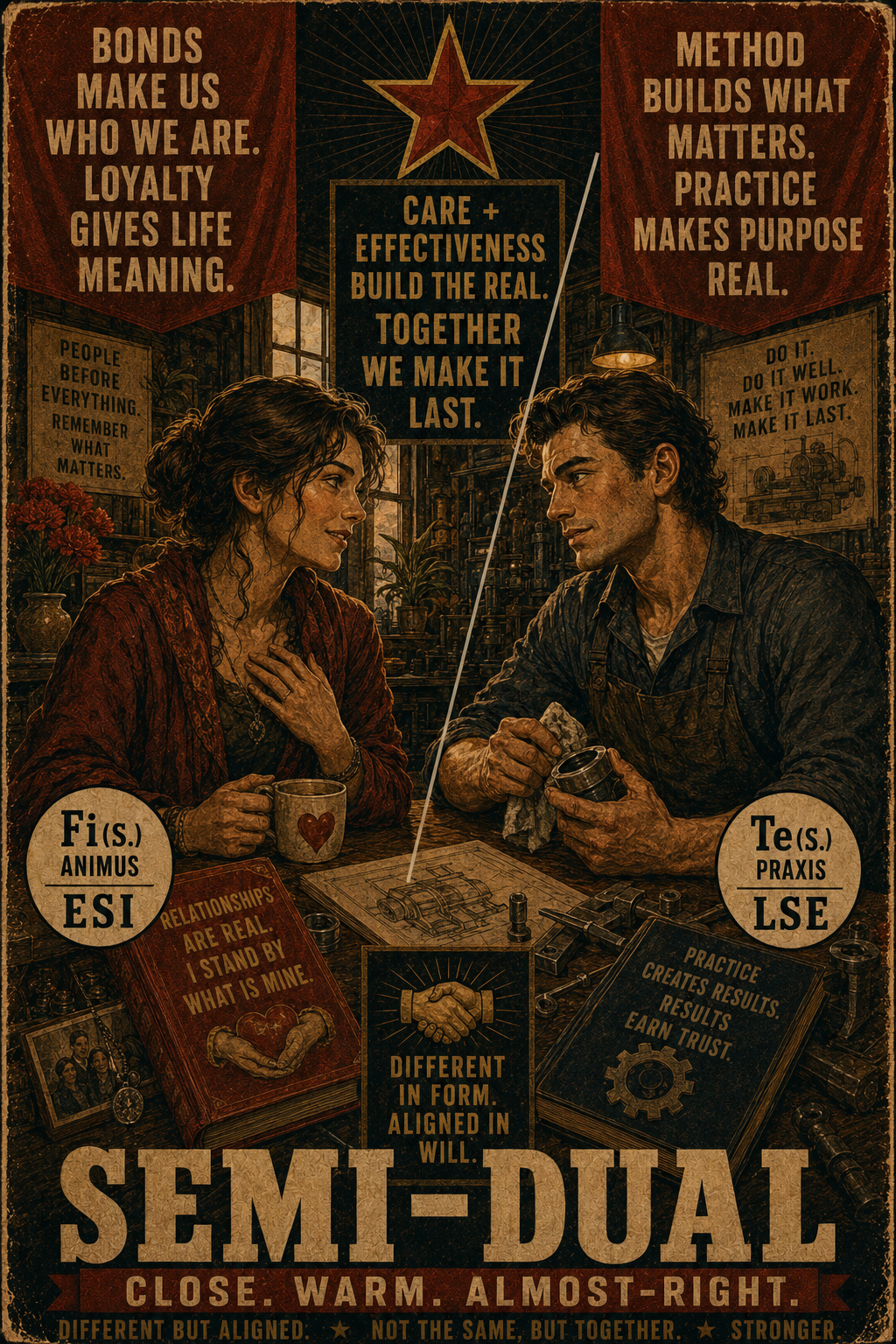 Semi-Duality relation illustration for ESI and LSE