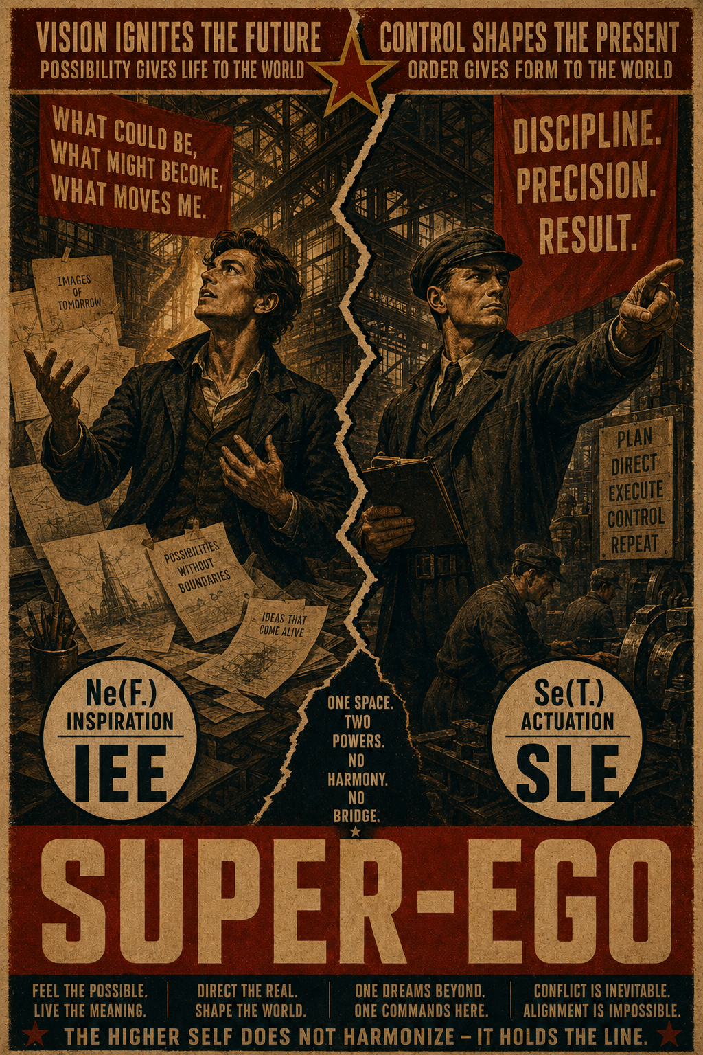 Super-Ego relation illustration for SLE and IEE