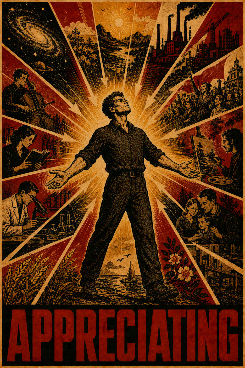 Appreciating information attitude illustration