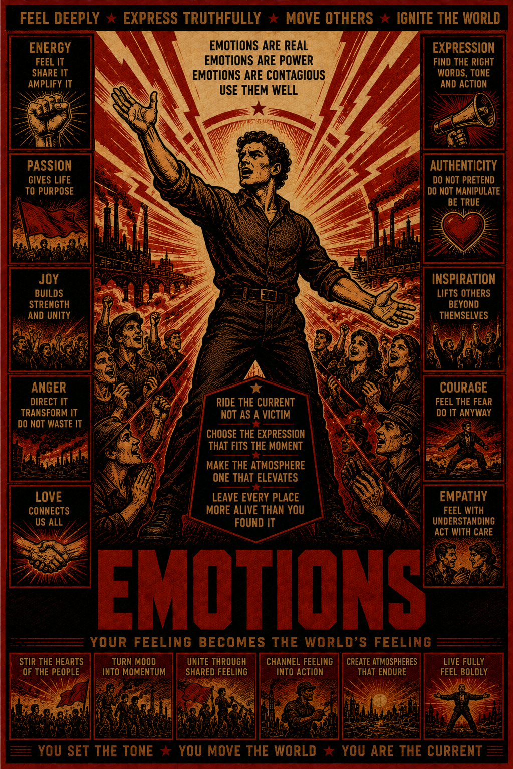 Emotions information metabolism element illustration