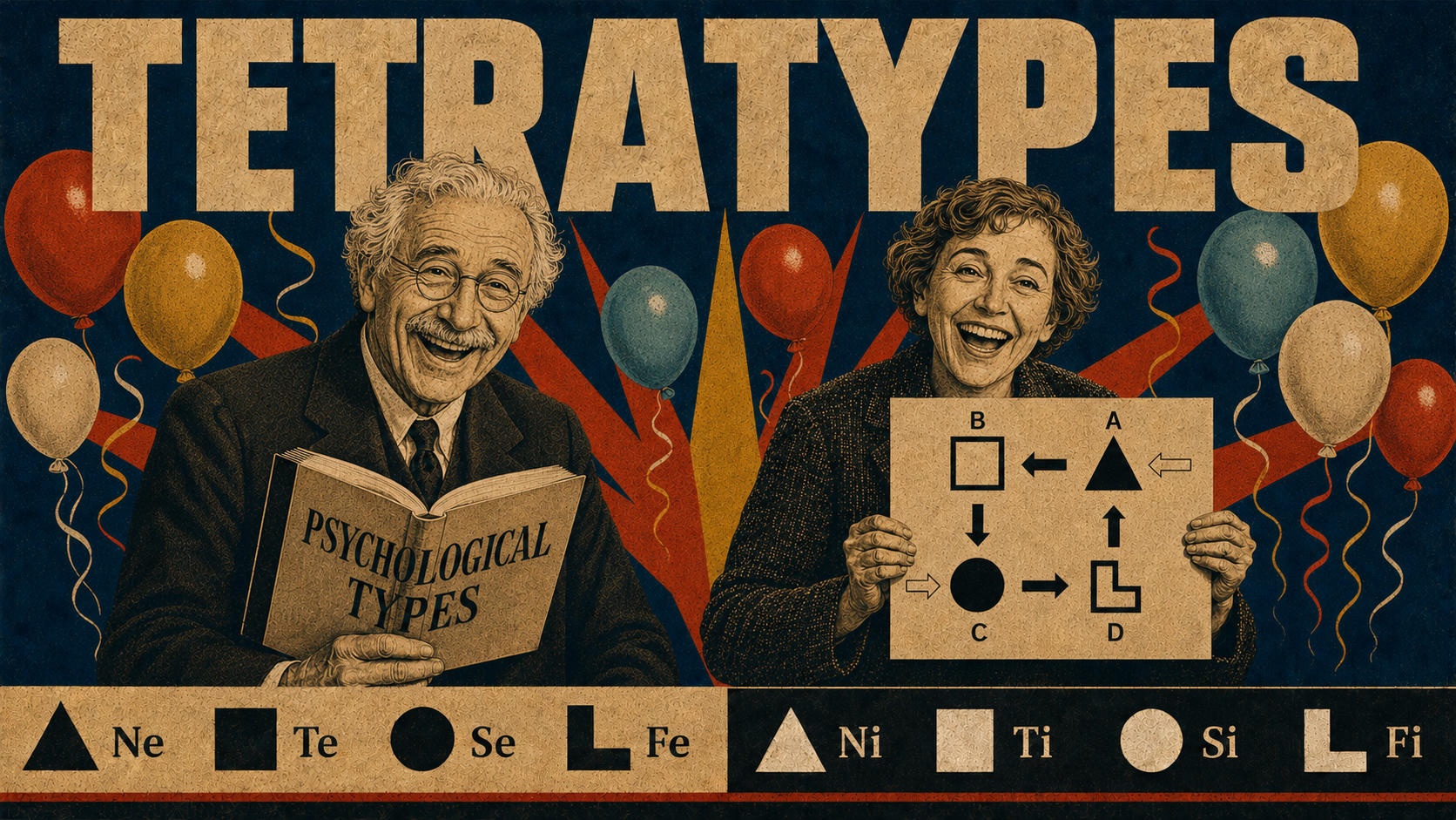 Aushra and Jung celebrating with balloons in the Model L Slot Sprint win screen