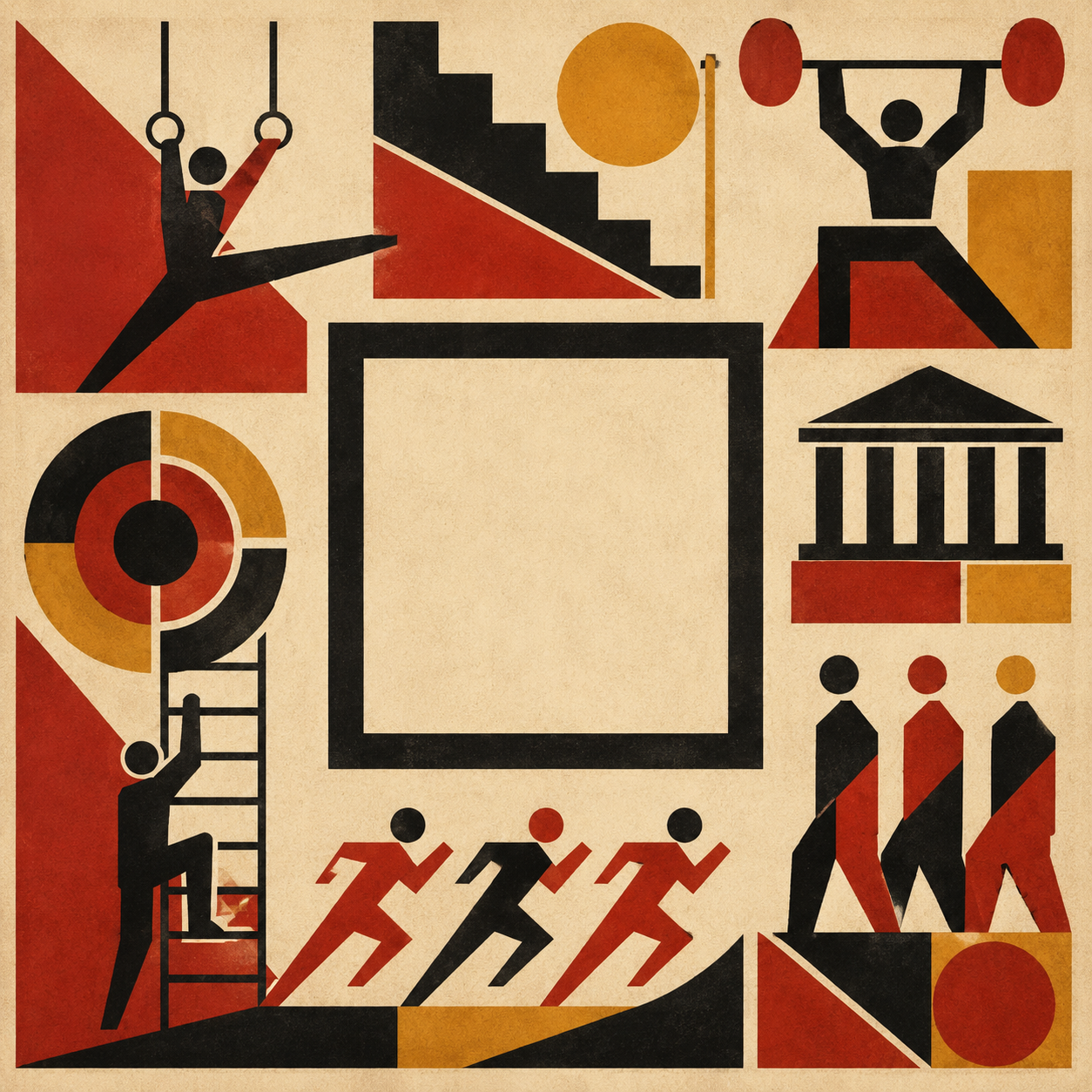 Ti(S.) Habitus — outline square with physical disciplines, institutional forms and codified practices