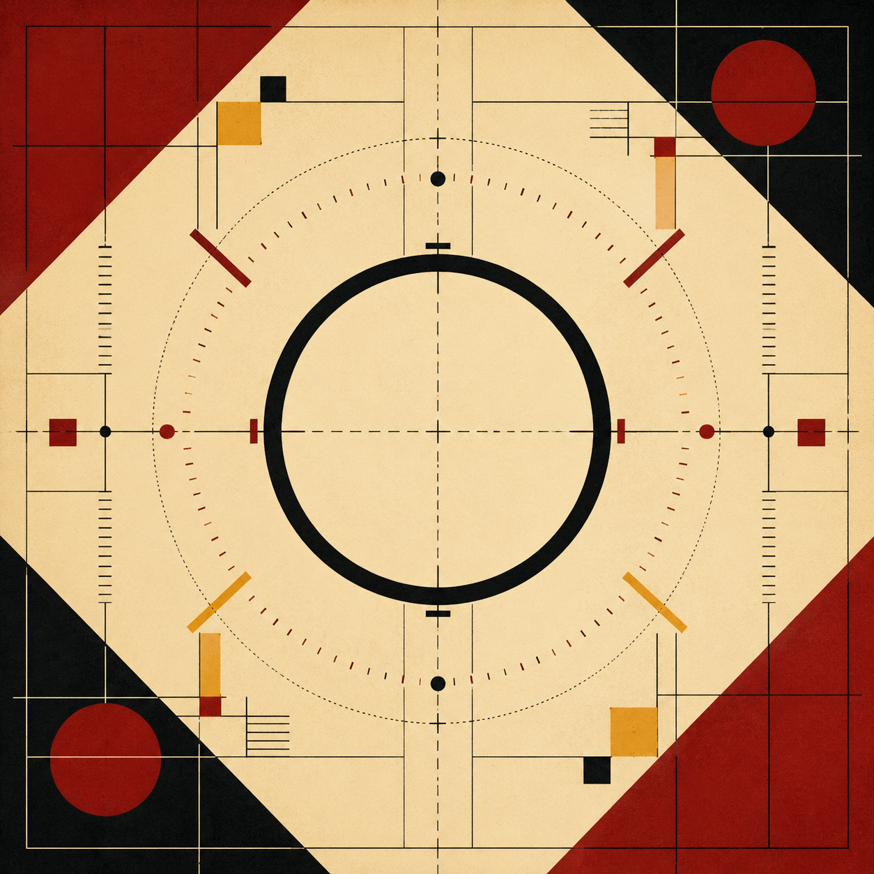 Si(T.) Observation — empty circle with calibration marks and precision measurement forms