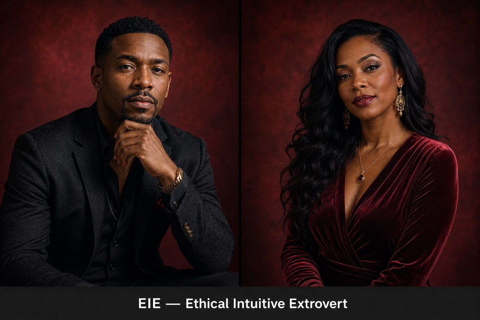 EIE diverse portrait set fictional type portrait