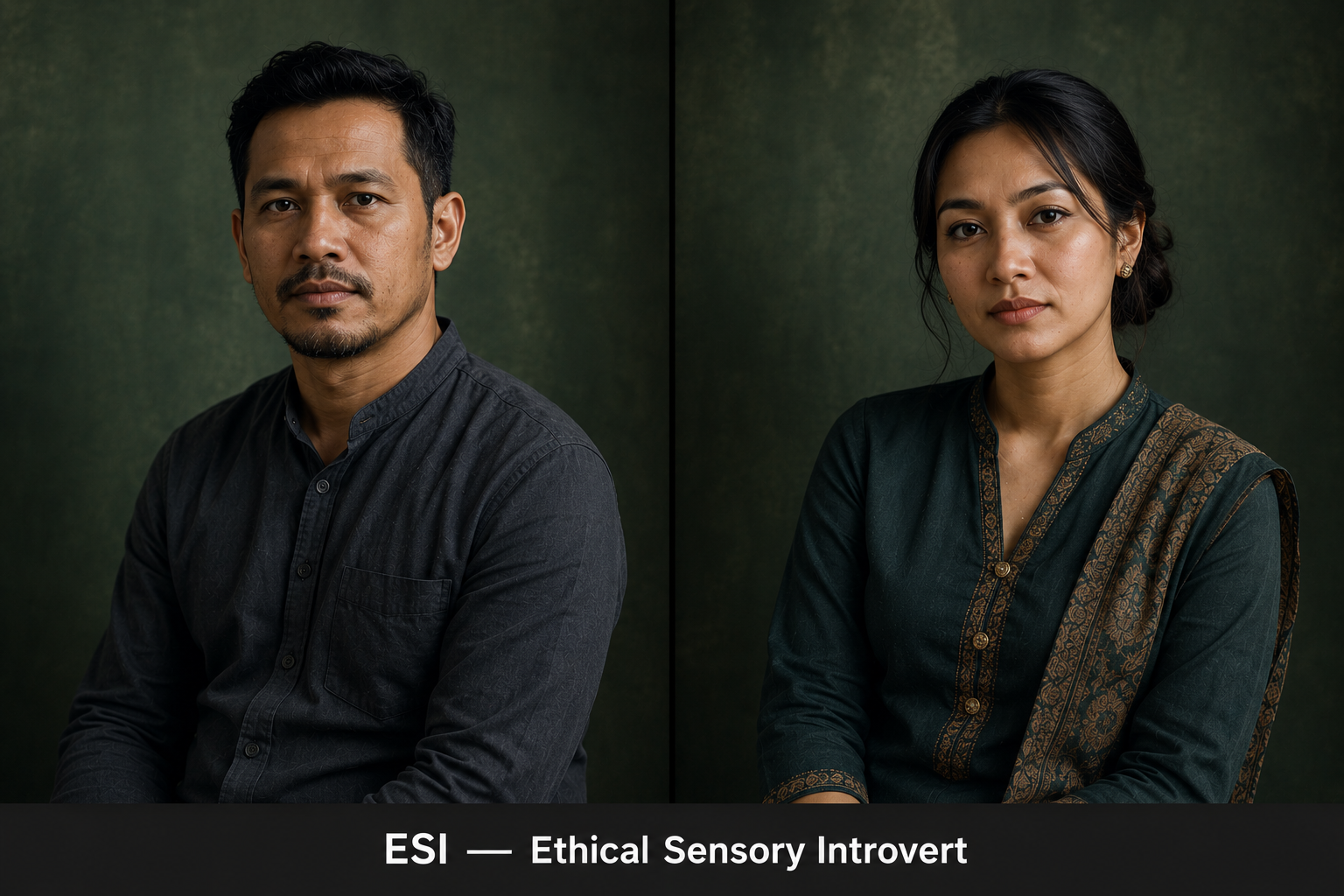 ESI diverse portrait set fictional type portrait