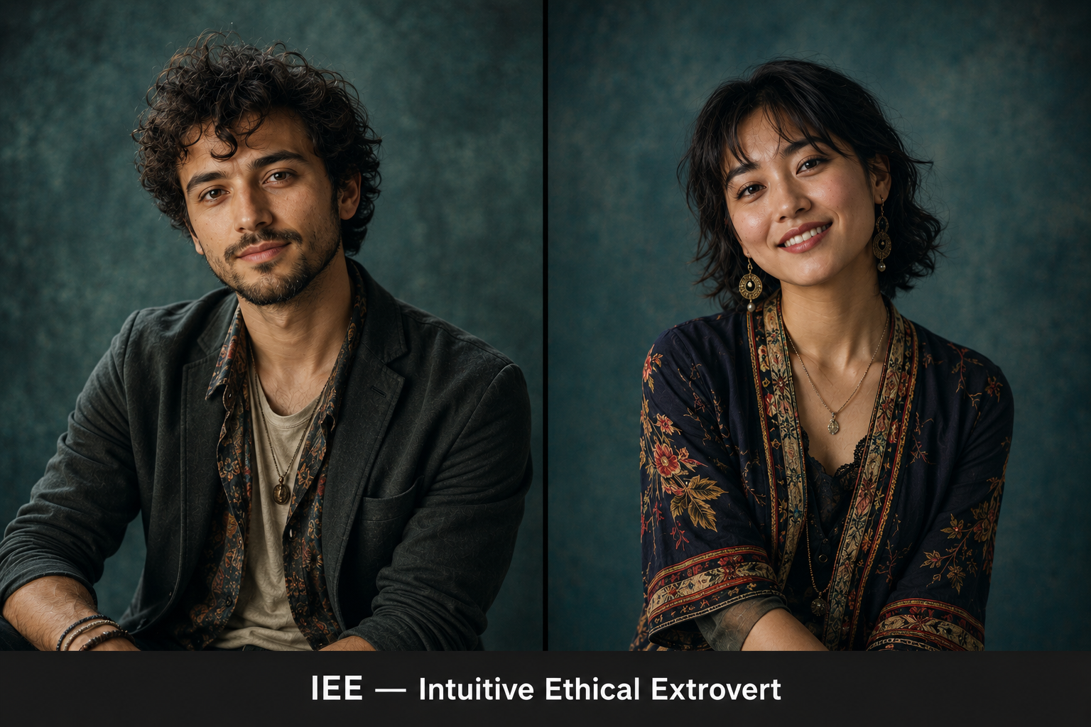 IEE diverse portrait set fictional type portrait