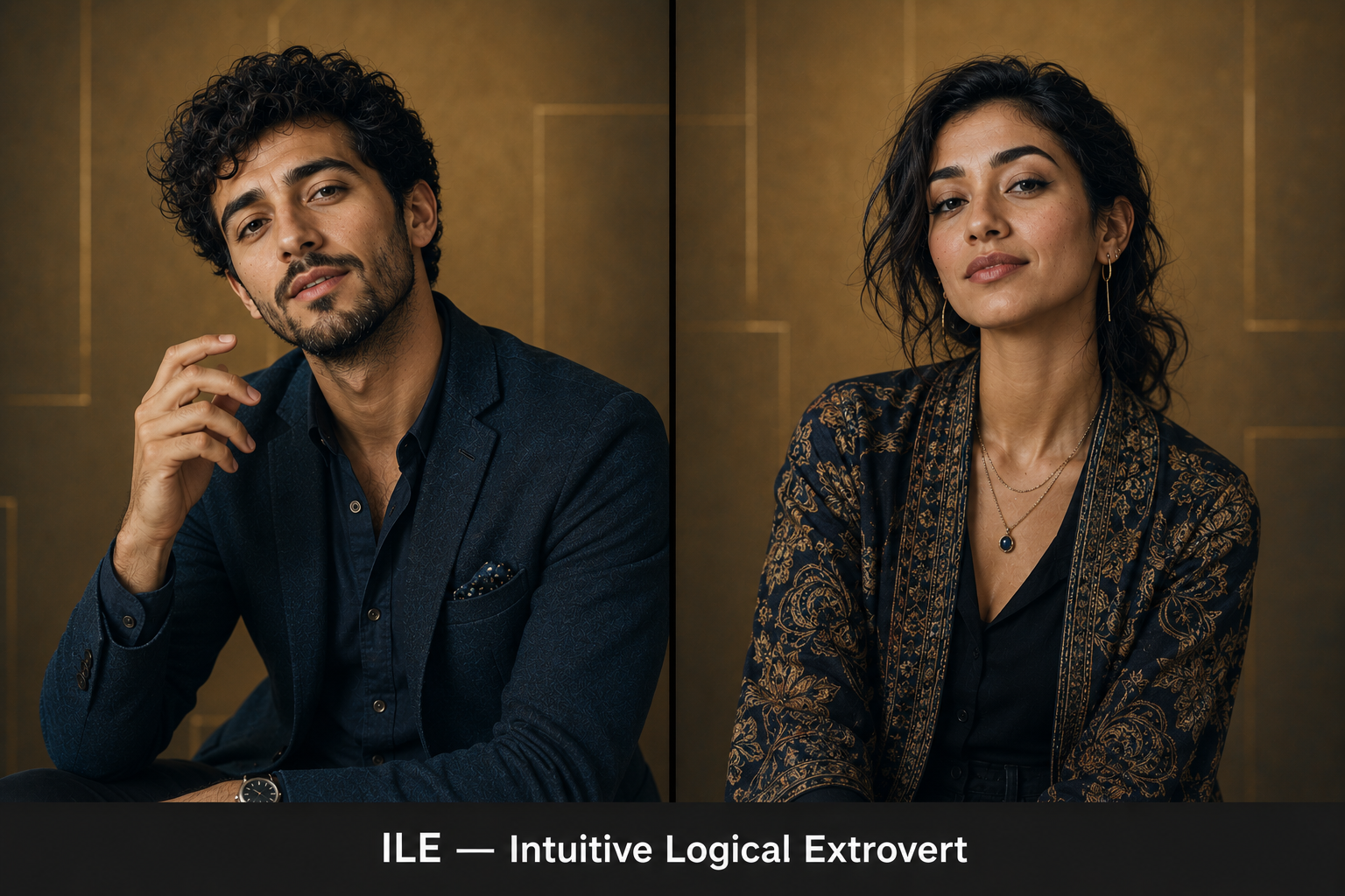 ILE diverse portrait set fictional type portrait