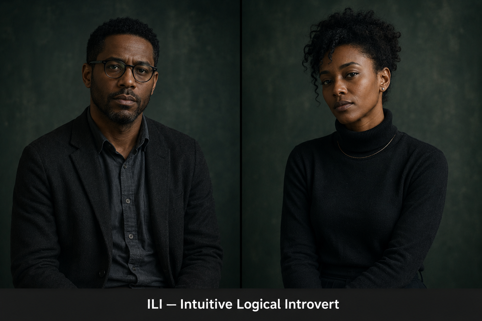 ILI diverse portrait set fictional type portrait