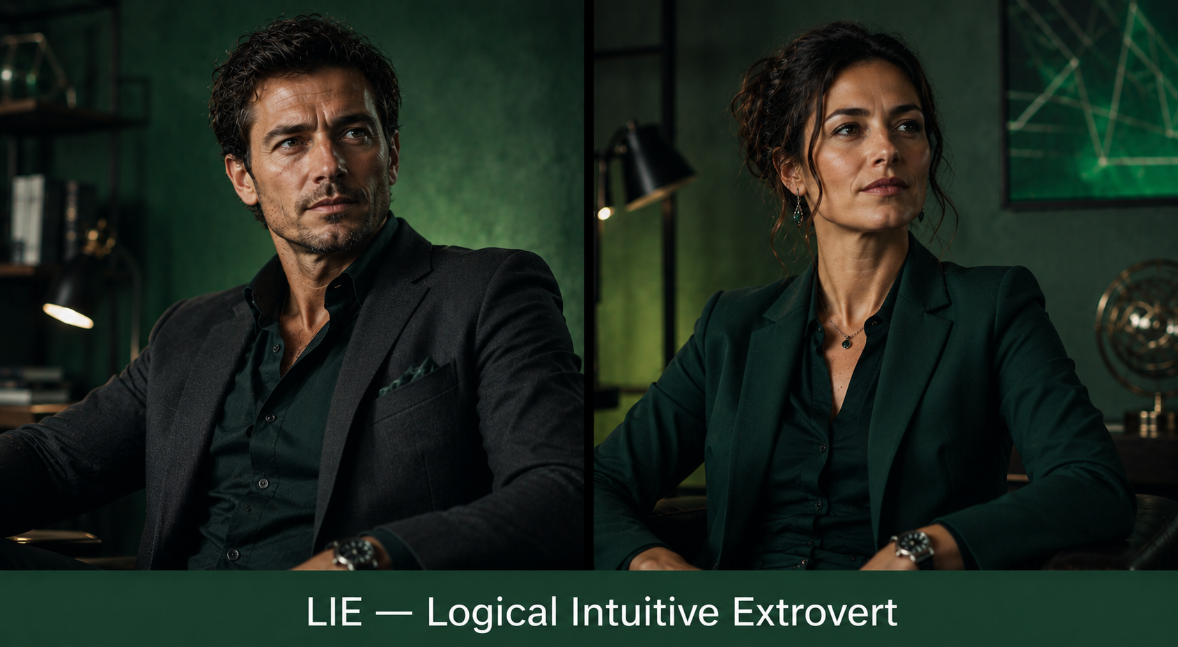 LIE original portrait set fictional type portrait
