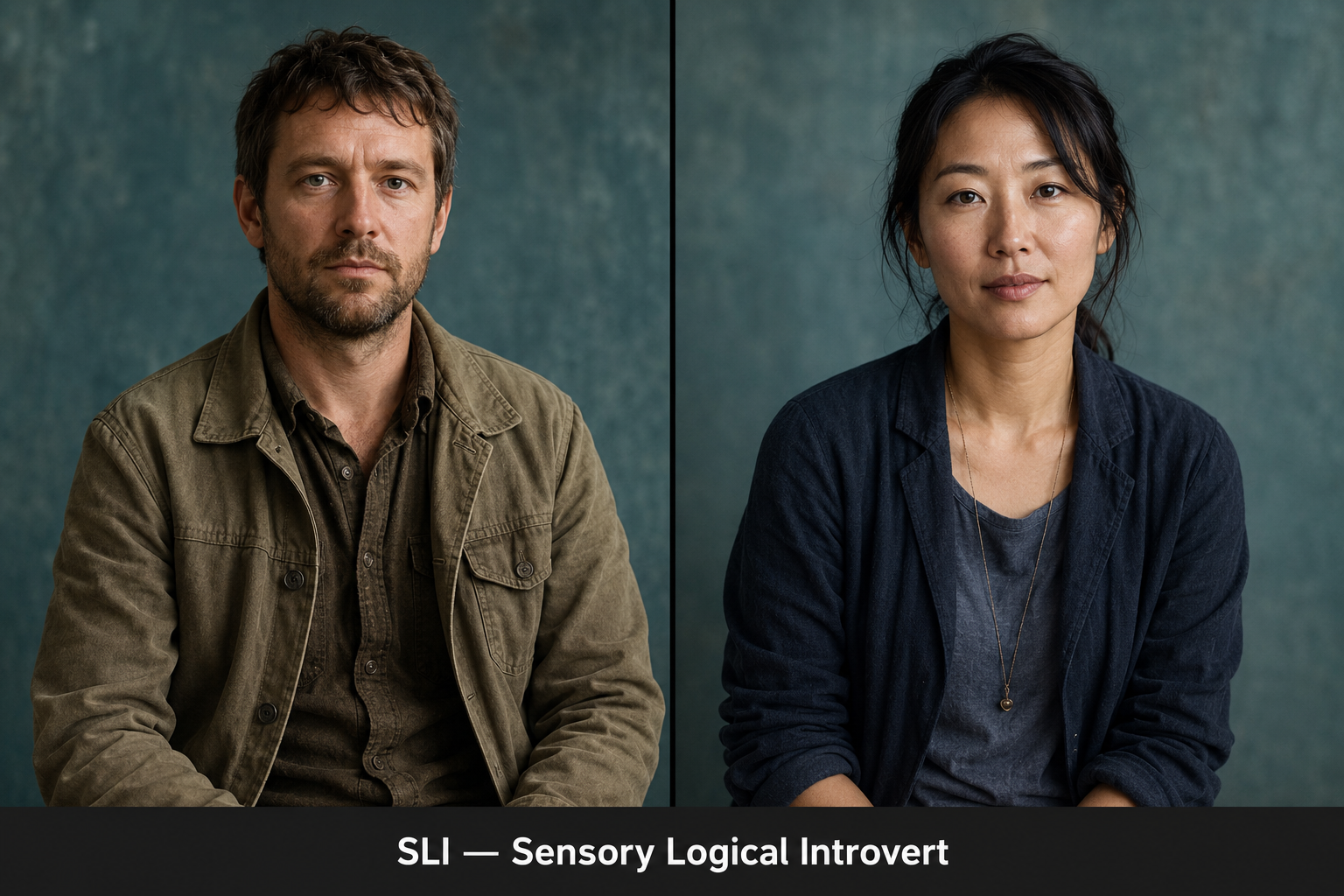 SLI diverse portrait set fictional type portrait