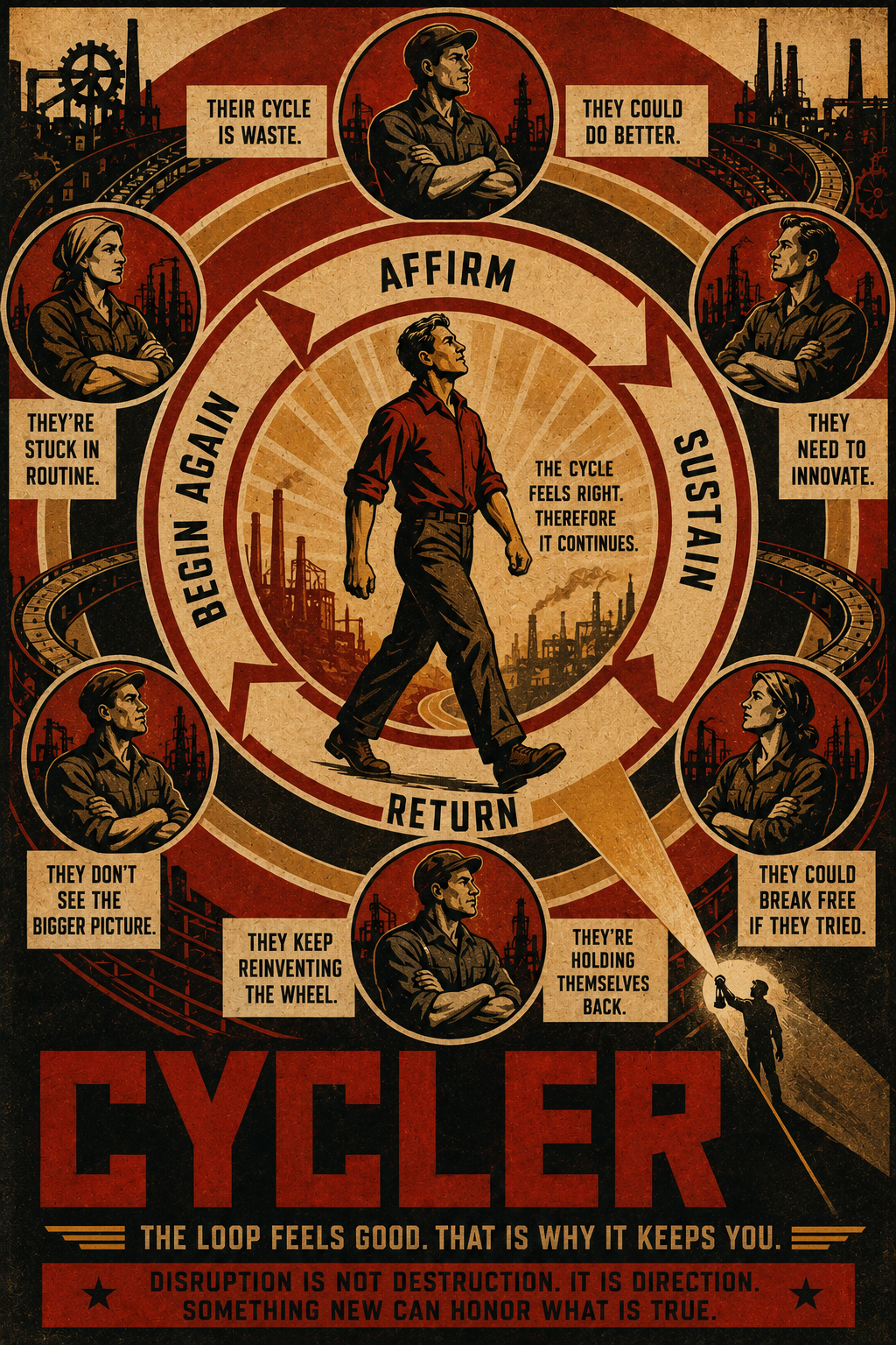 Cycler standoff illustration