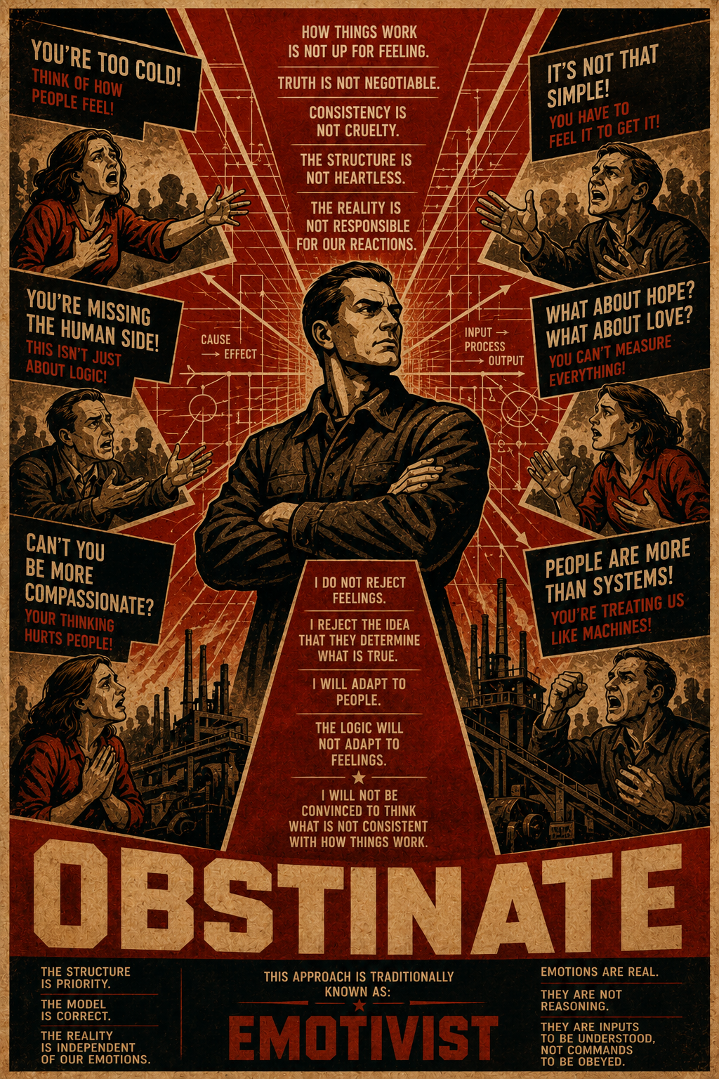 Obstinate type dichotomy side