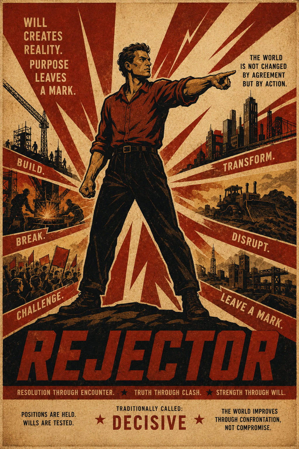 Rejecter type dichotomy side